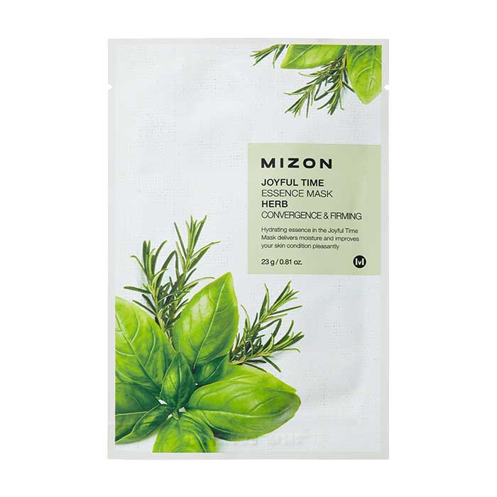 mizon-joyful-time-herb-essence-mask Mizon Joyful Time Herb Essence Mask - textilná maska 23 g – Obrázok 1