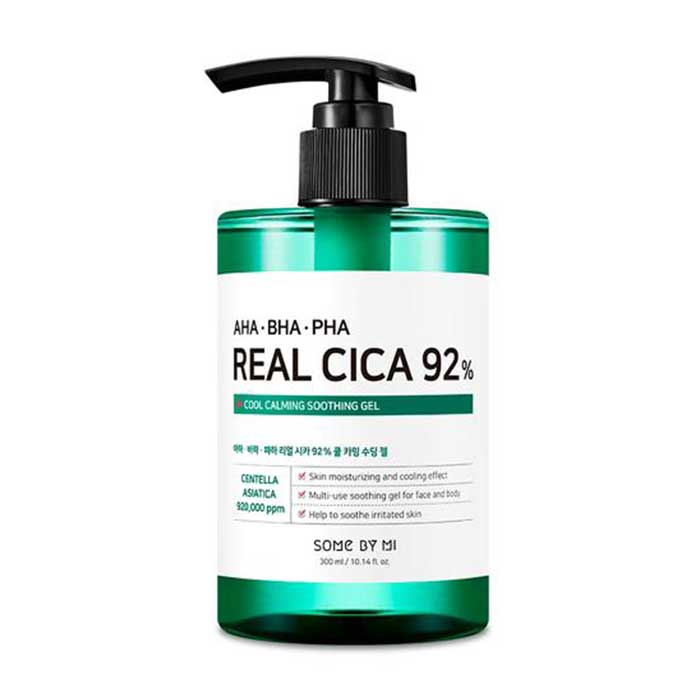 some-by-mi-aha∙bha∙pha-real-cica-92-cool-calming-soothing-gel Some By Mi AHA∙BHA∙PHA Real Cica 92% Cool Calming Soothing Gel - chladivý gél 300 ml – Obrázok 1