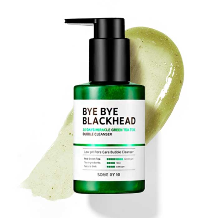 some-by-mi-bye-bye-blackhead-30-day-miracle-green-tea-tox-bubble-cleanser Some By Mi Bye Bye Blackhead 30 day miracle green Tea Tox Bubble Cleanser - penový čistiaci gél 120 g – Obrázok 1